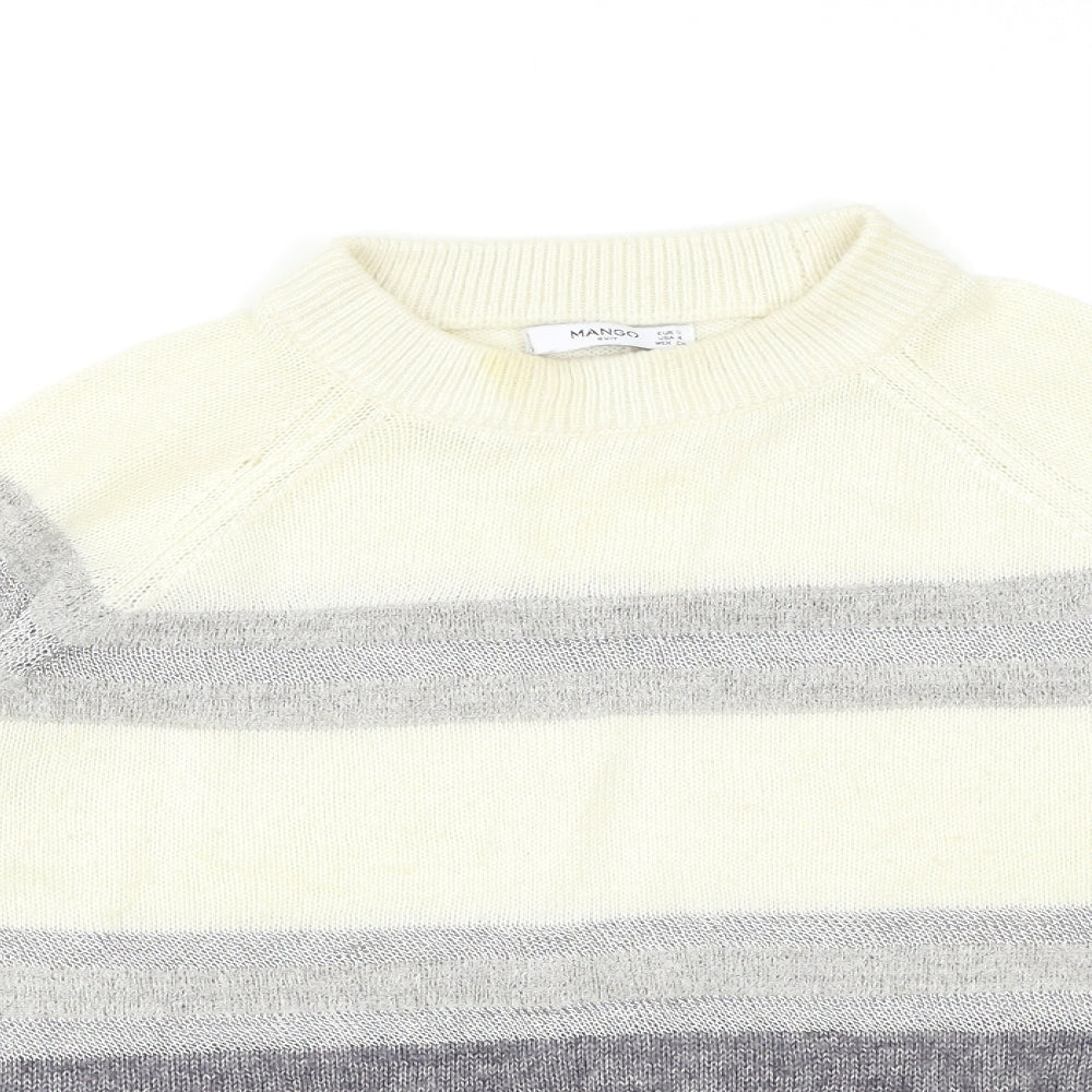 Mango Womens Multicoloured   Pullover Jumper Size 6
