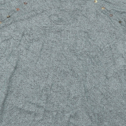 Womens UK Size 12 Preworn Green Basic T-Shirt