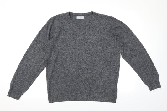 M&S Mens Grey   Pullover Jumper Size L