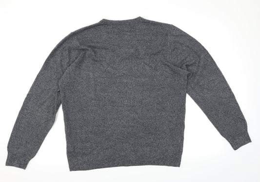 M&S Mens Grey   Pullover Jumper Size L