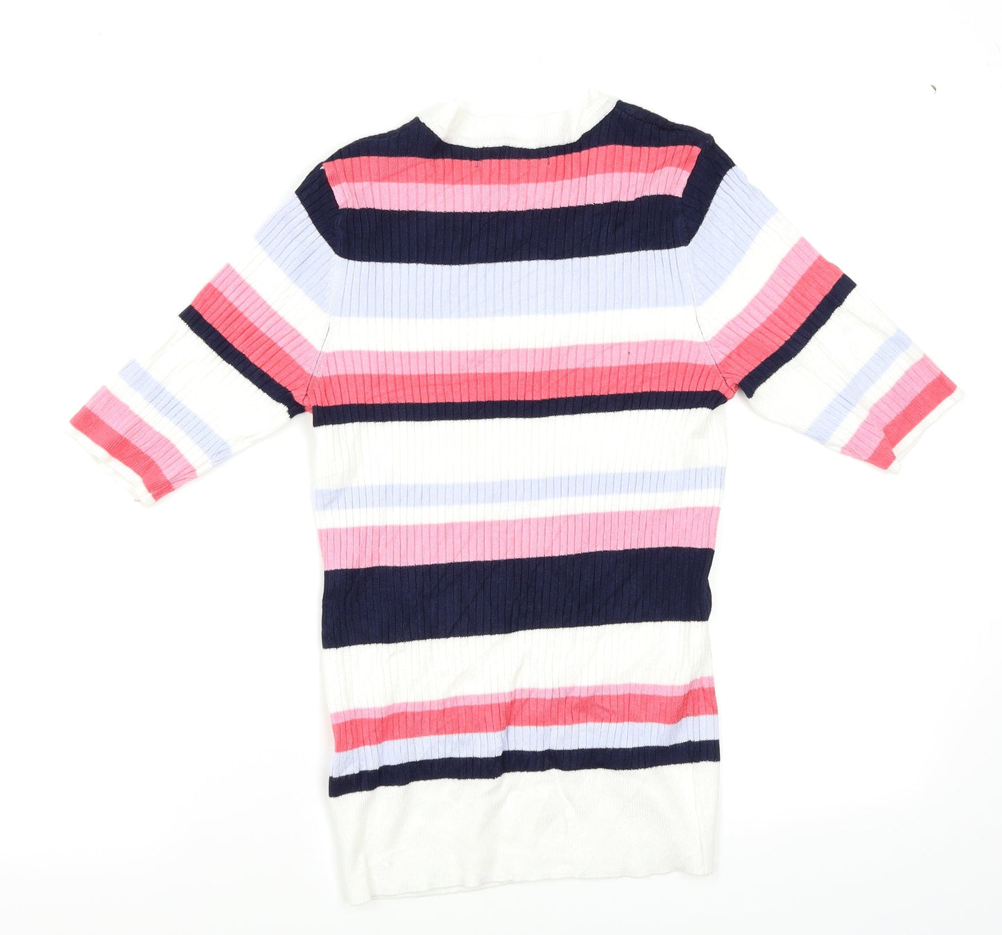 M&S Womens Multicoloured Striped  Pullover Jumper Size 10