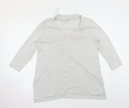 F&F Womens Grey   Basic T-Shirt Size 16