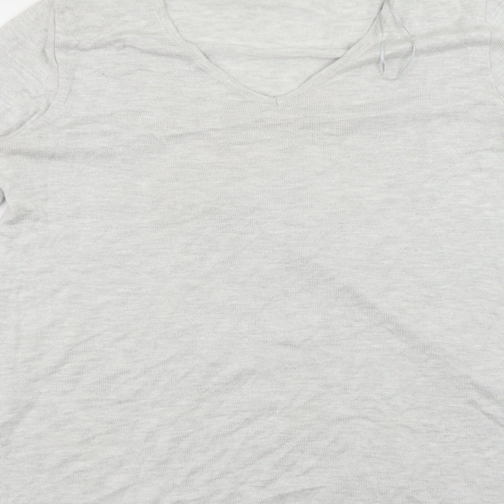 F&F Womens Grey   Basic T-Shirt Size 16