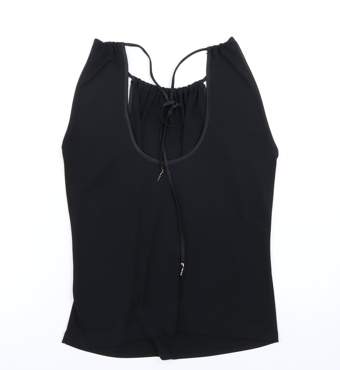 Womens UK Size 14 Marks and Spencer Black Basic T-Shirt