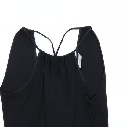 Womens UK Size 14 Marks and Spencer Black Basic T-Shirt