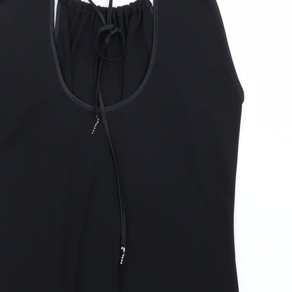 Womens UK Size 14 Marks and Spencer Black Basic T-Shirt
