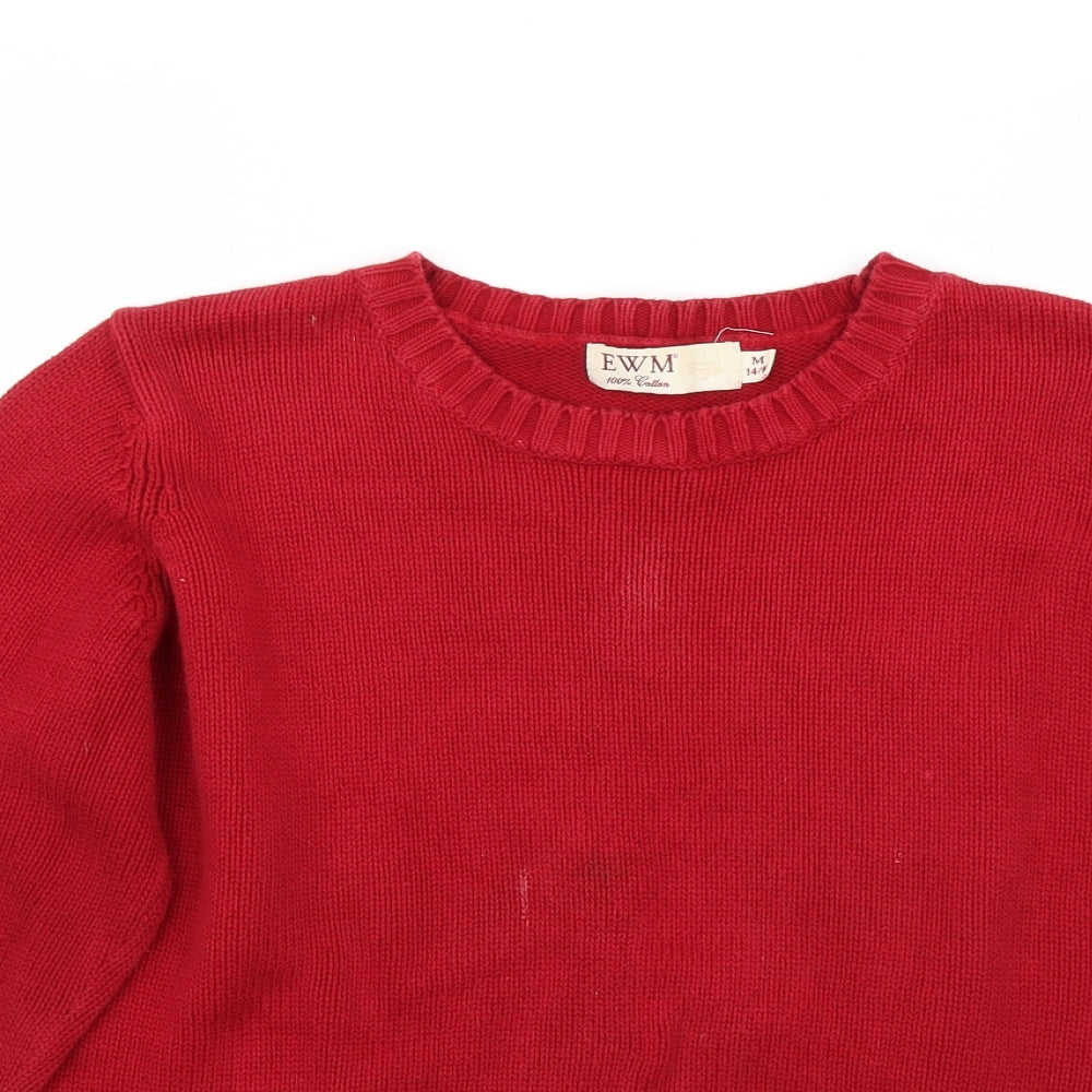 EWM Womens Red   Pullover Jumper Size M