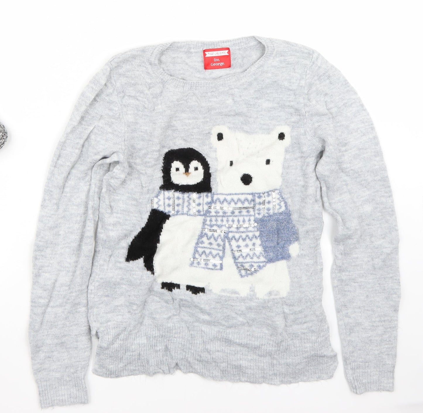 George Womens Grey   Basic T-Shirt Size 10