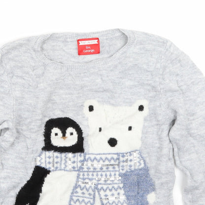 George Womens Grey   Basic T-Shirt Size 10