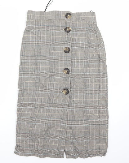 Marks and Spencer Womens Brown   A-Line Skirt Size 8