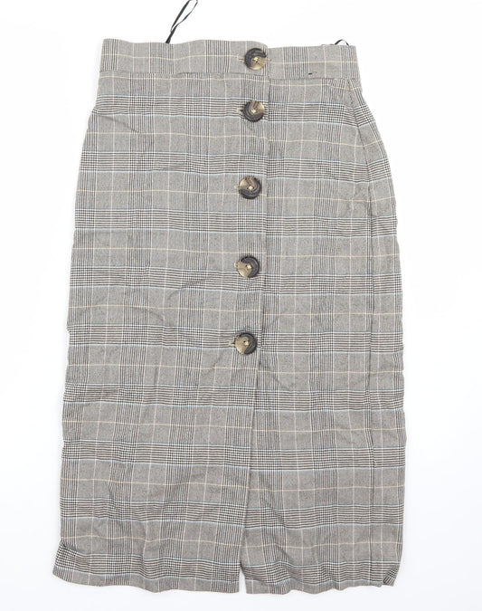 Marks and Spencer Womens Brown   A-Line Skirt Size 8