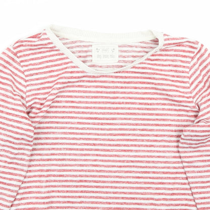 F&F Womens Red Striped  Pullover Jumper Size 14