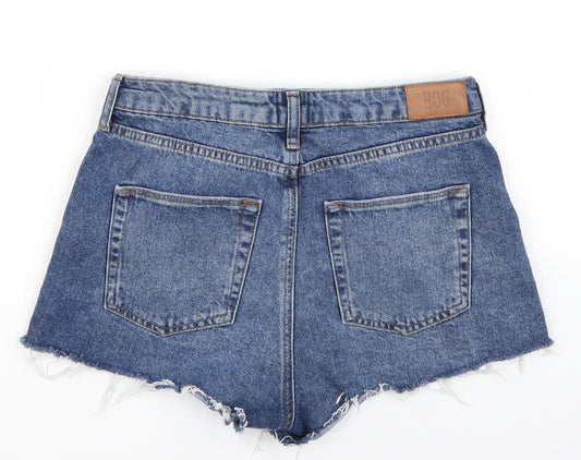BDG Womens Blue  Canvas Mom Shorts Size 29 in