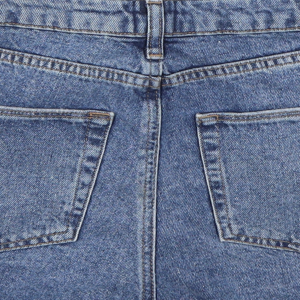 BDG Womens Blue  Canvas Mom Shorts Size 29 in