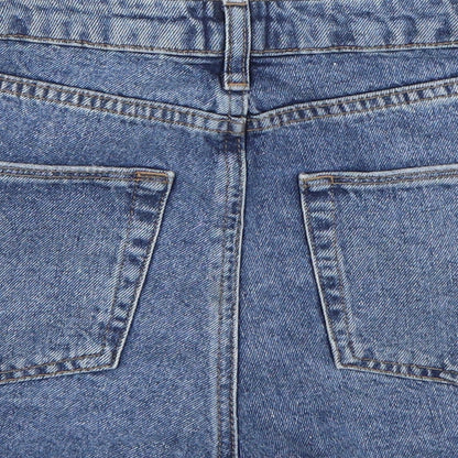 BDG Womens Blue  Canvas Mom Shorts Size 29 in