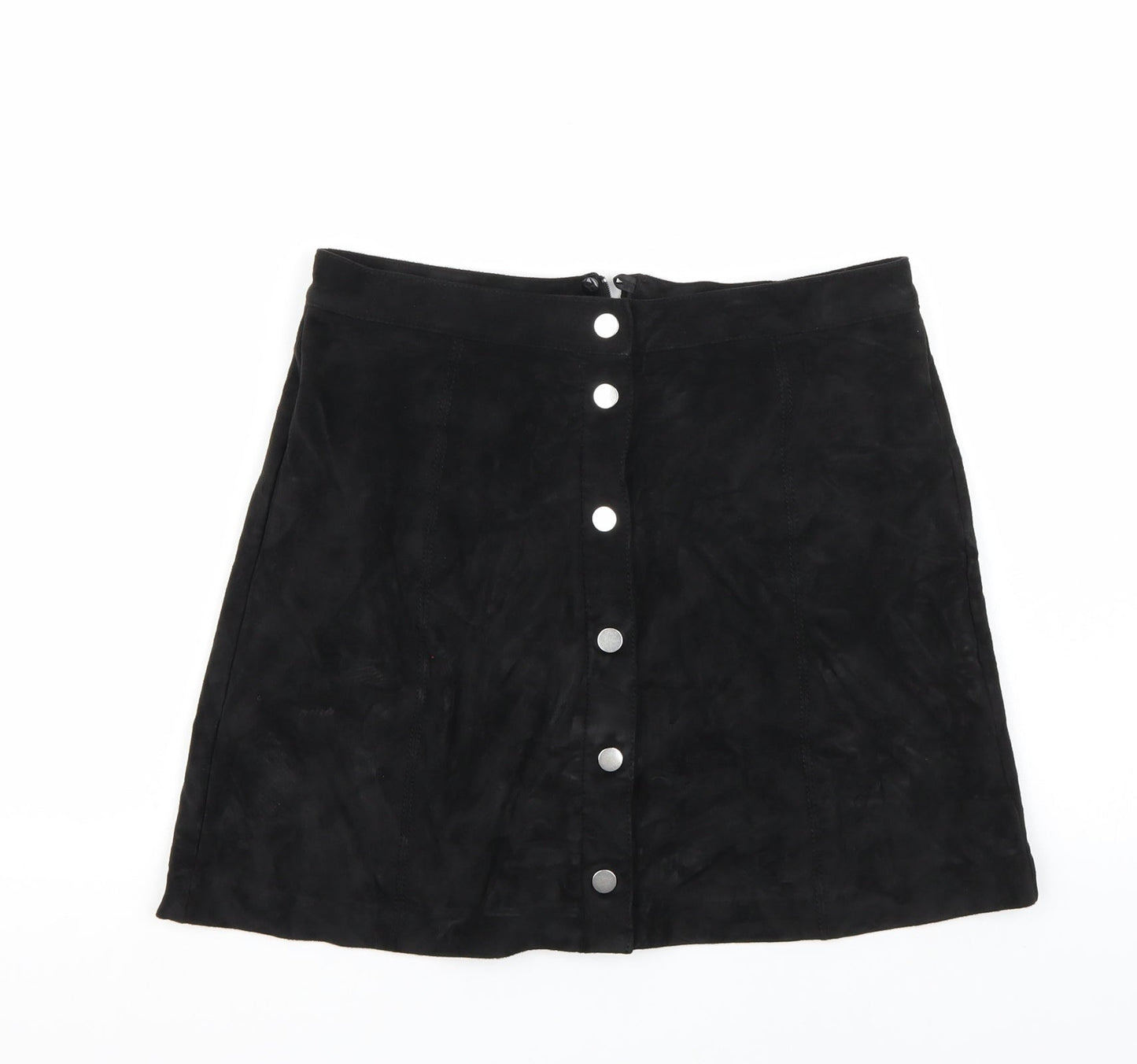 H&M Womens Black   A-Line Skirt Size 8