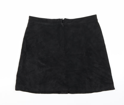 H&M Womens Black   A-Line Skirt Size 8