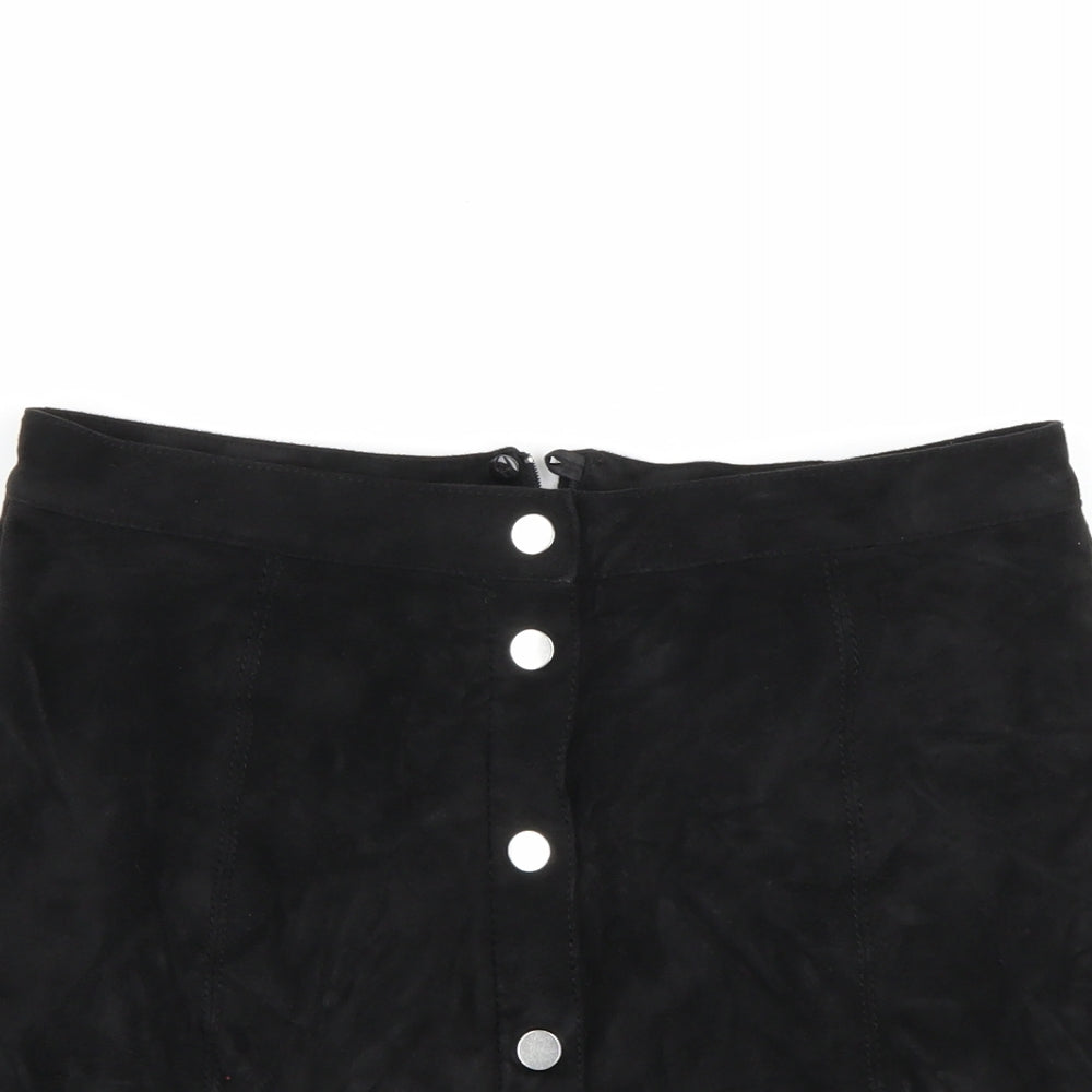 H&M Womens Black   A-Line Skirt Size 8