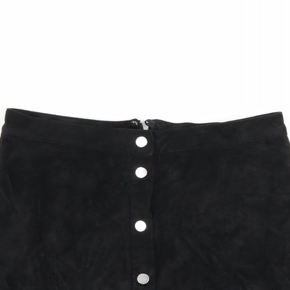 H&M Womens Black   A-Line Skirt Size 8