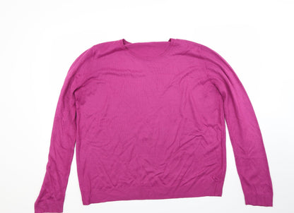 Marks and Spencer Womens Purple   Pullover Jumper Size 14