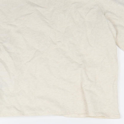 Avon Womens Ivory Floral  Pullover Sweatshirt Size 10
