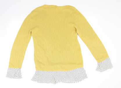 NEXT Womens Yellow   Pullover Jumper Size 12