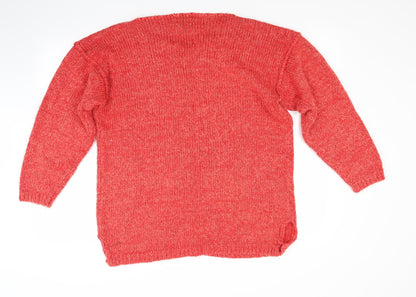 Theme Womens Red   Pullover Jumper Size 18