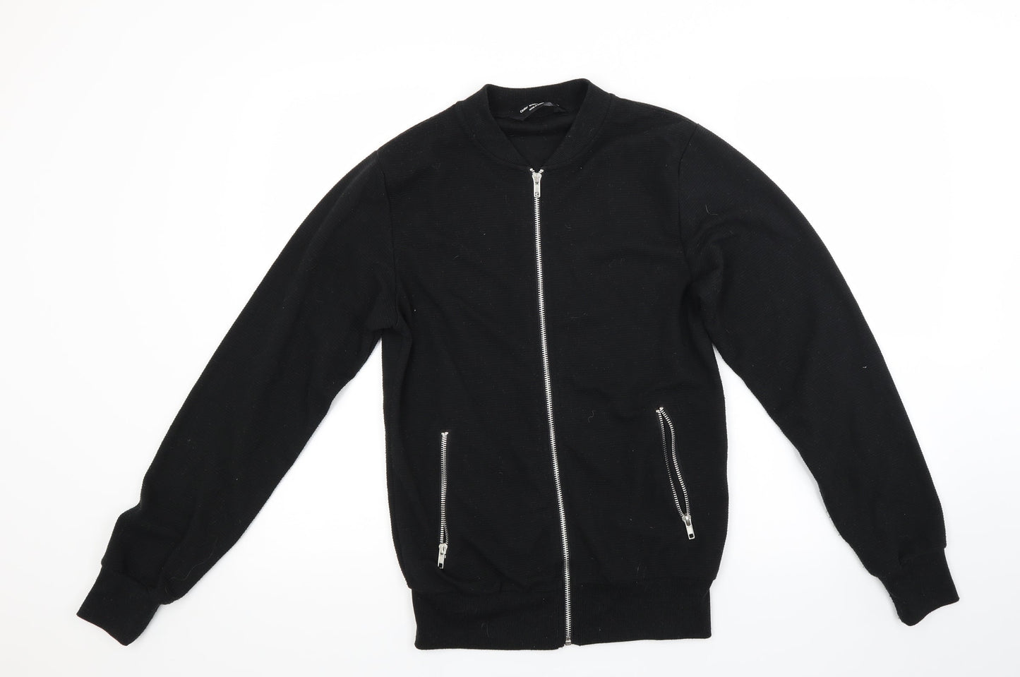 Ceader wood state Mens Black   Full Zip Sweatshirt Size S