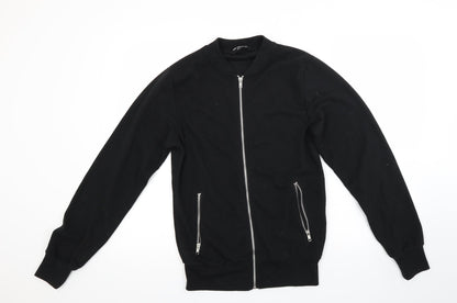 Ceader wood state Mens Black   Full Zip Sweatshirt Size S