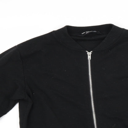 Ceader wood state Mens Black   Full Zip Sweatshirt Size S