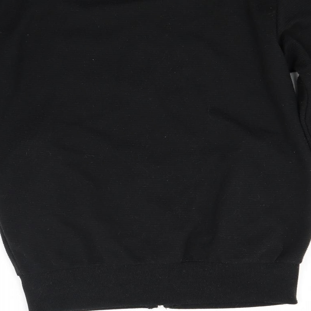 Ceader wood state Mens Black   Full Zip Sweatshirt Size S