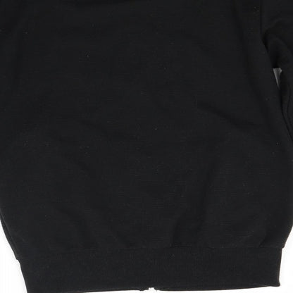 Ceader wood state Mens Black   Full Zip Sweatshirt Size S
