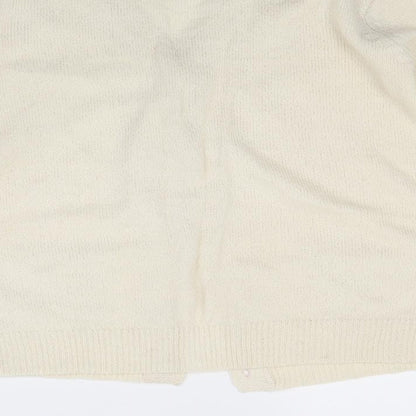 Akal Collection Womens White   Cardigan Jumper Size M