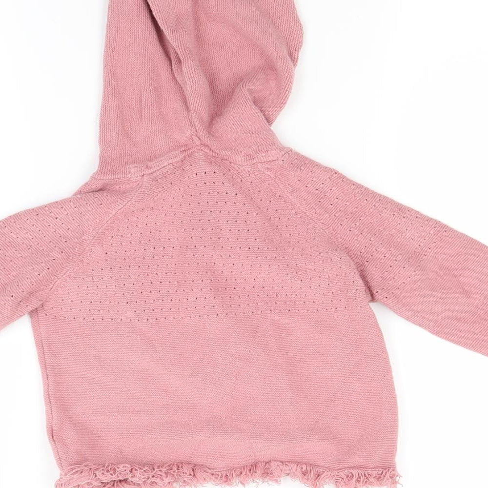 Next Girls Pink   Pullover Hoodie Size 2 Years