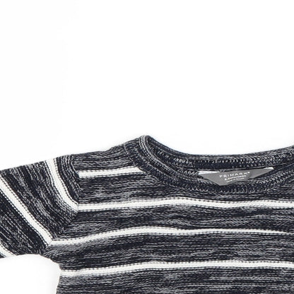Primark Boys Blue Striped  Pullover Jumper Size 6-9 Months