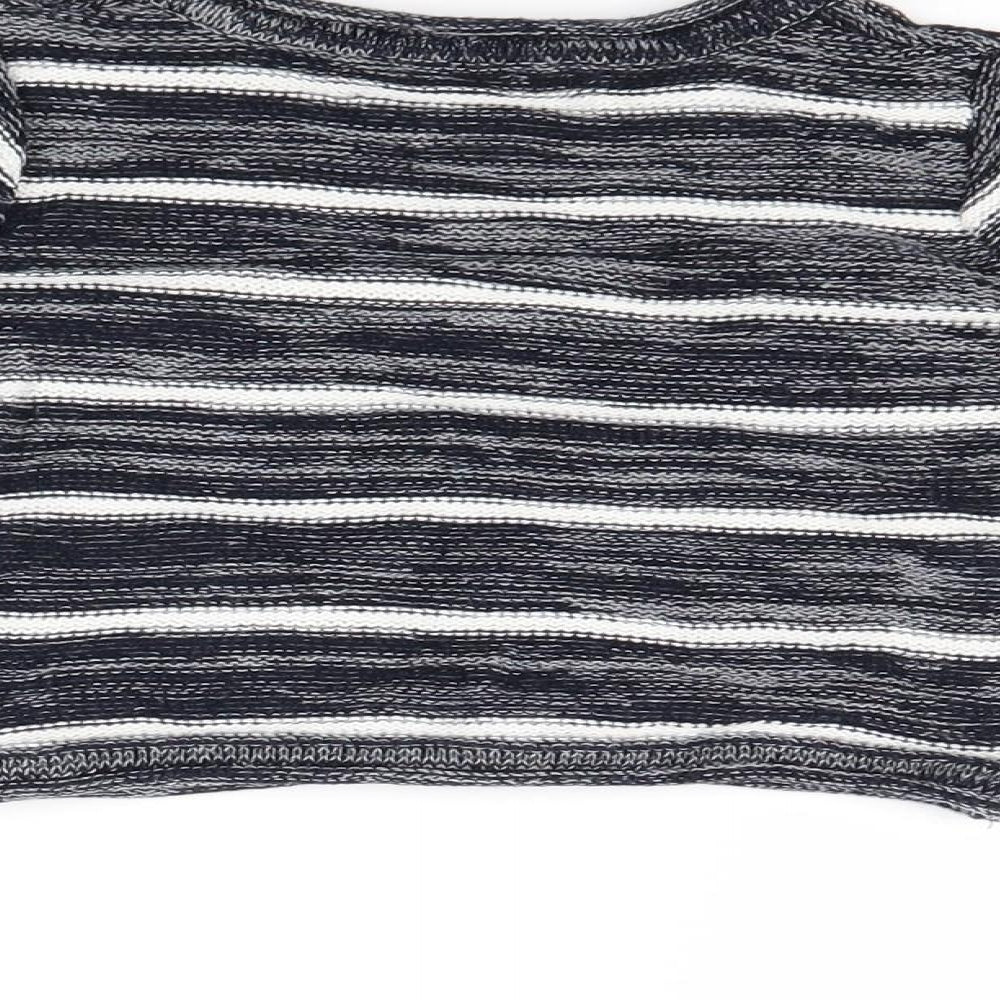 Primark Boys Blue Striped  Pullover Jumper Size 6-9 Months