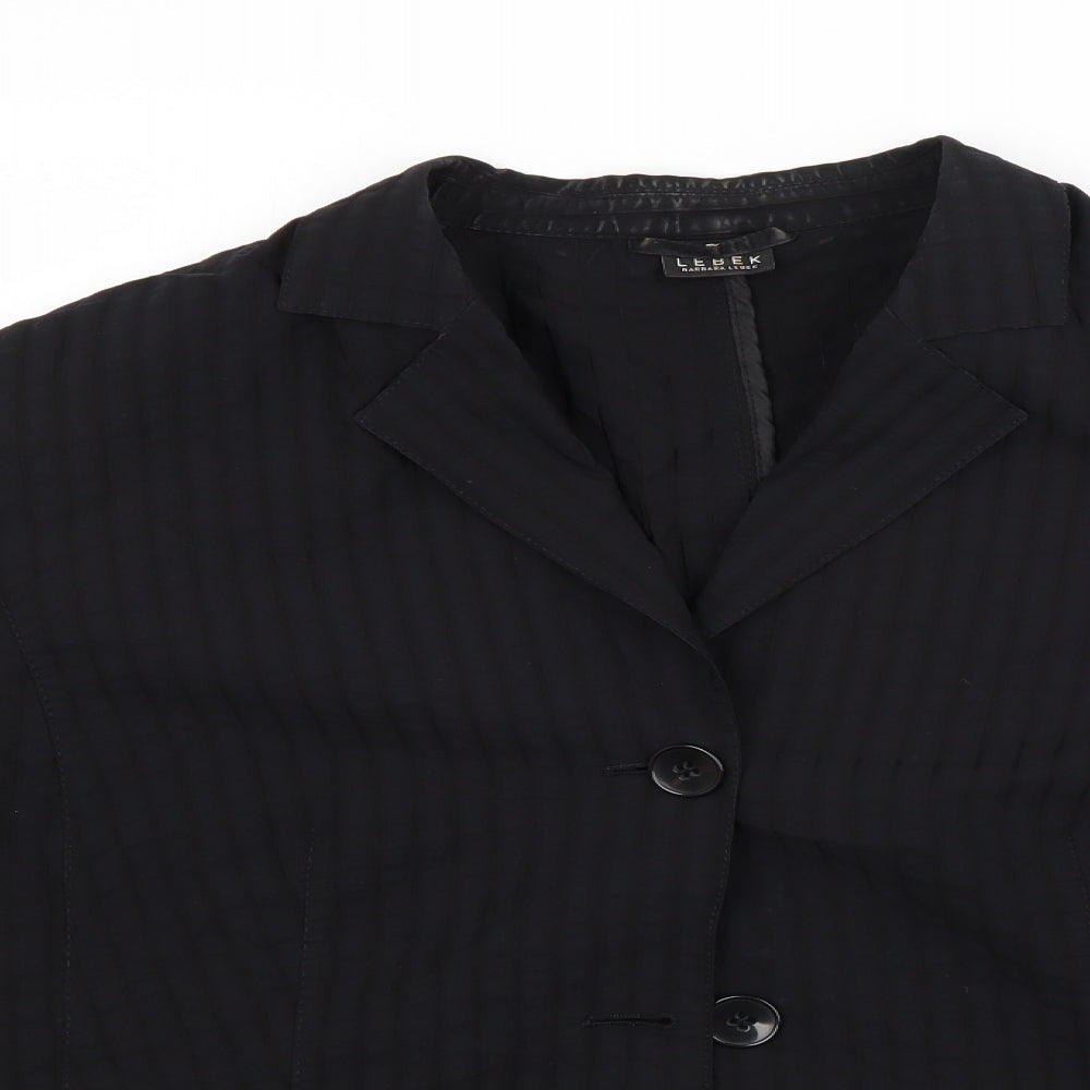 Lebek Womens Black   Jacket Blazer Size 18