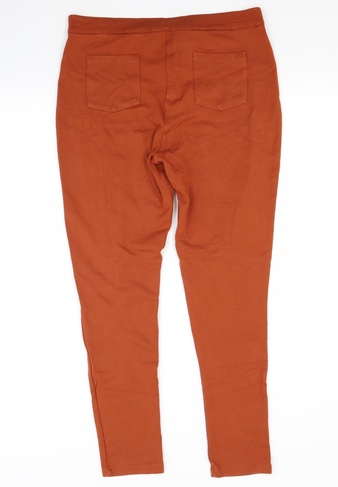 F&F Womens Brown  Jersey Jegging Jeans Size 12 L27 in