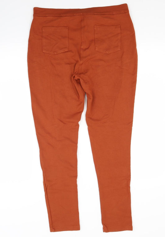 F&F Womens Brown  Jersey Jegging Jeans Size 12 L27 in