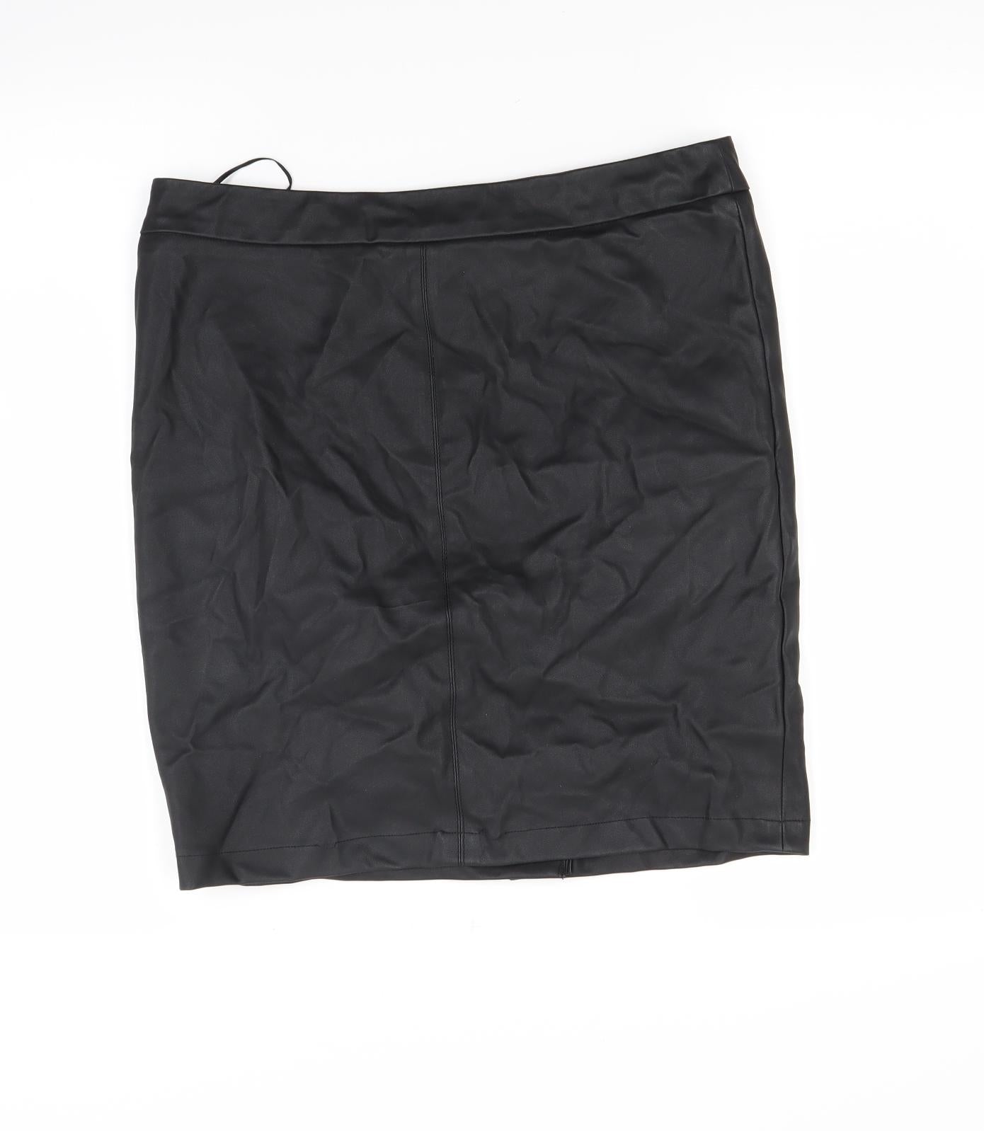 Oasis Womens Black   Mini Skirt Size 12