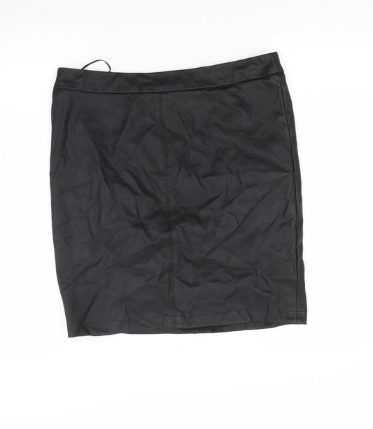 Oasis Womens Black   Mini Skirt Size 12