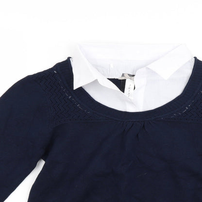 Jessica Womens Blue   Pullover Jumper Size S