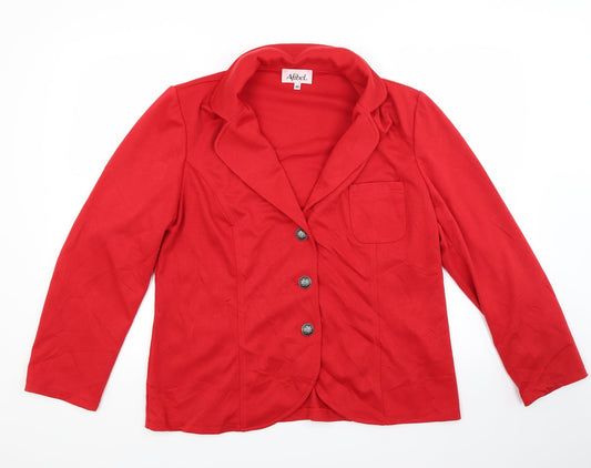 Womens UK Size 18 Afibel Red Jacket