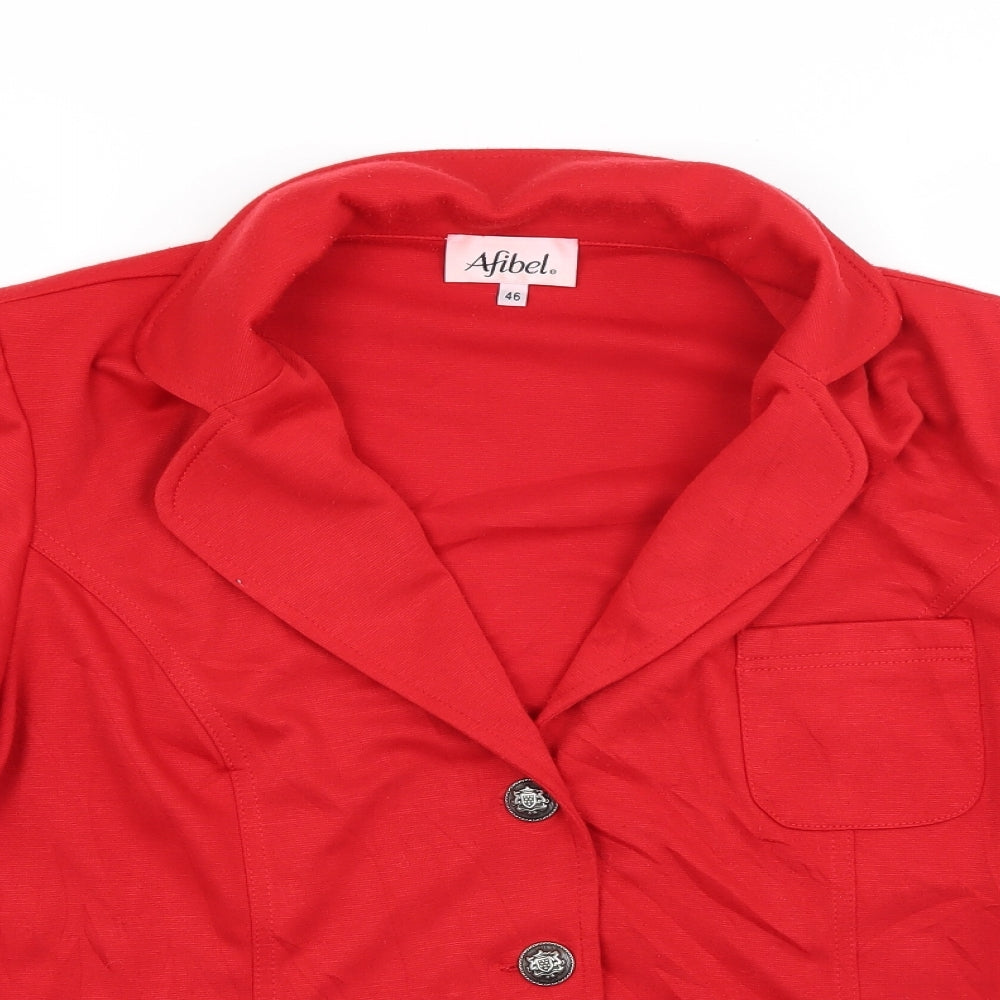Womens UK Size 18 Afibel Red Jacket
