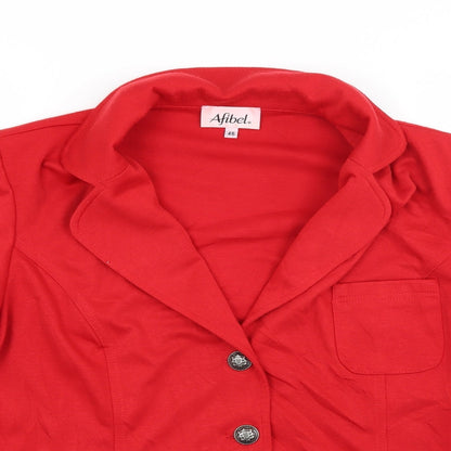 Womens UK Size 18 Afibel Red Jacket