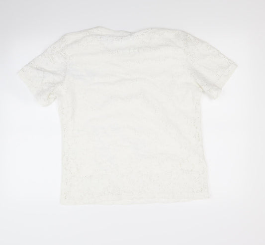 Womens UK Size L paramour White Basic Blouse