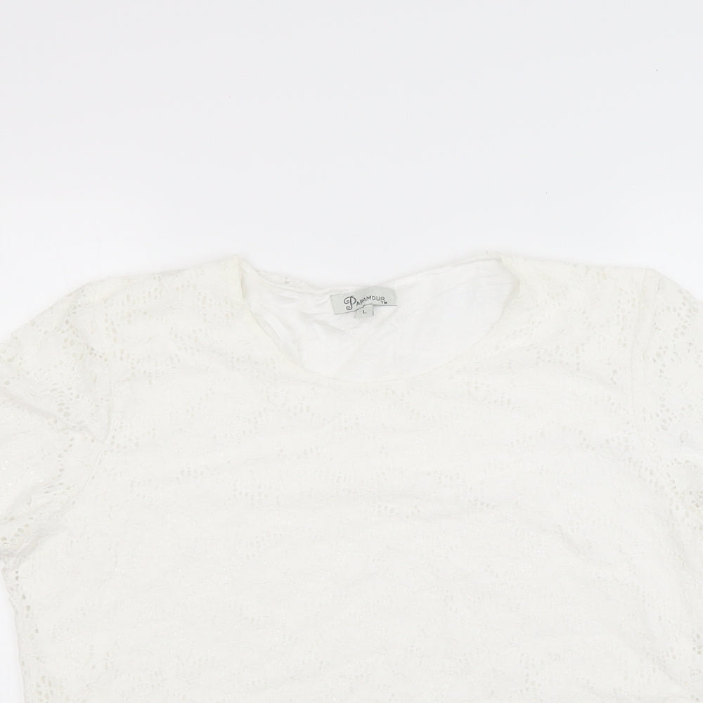 Womens UK Size L paramour White Basic Blouse