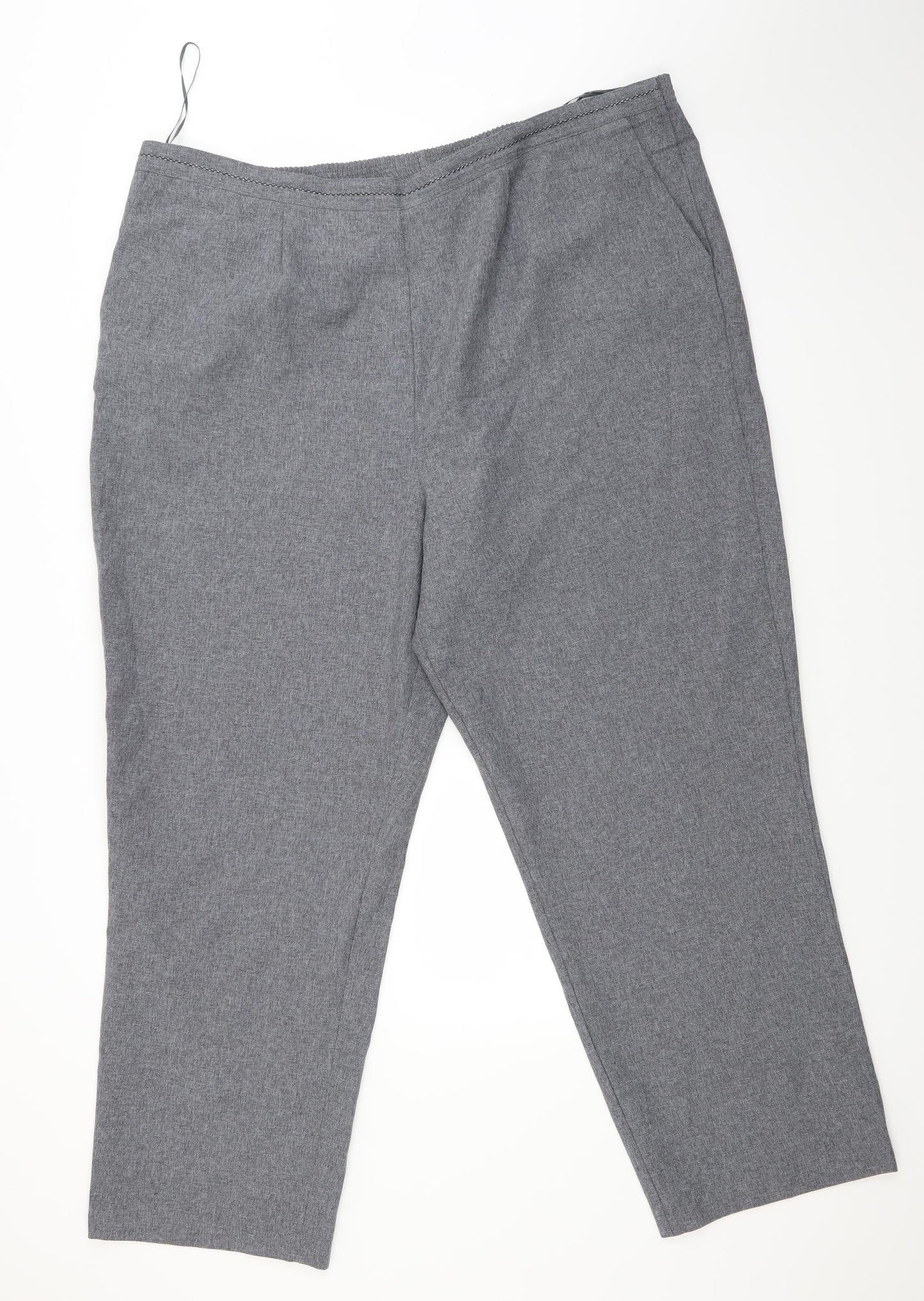 Womens UK Size 22 BM Regular Fit  Grey Trousers