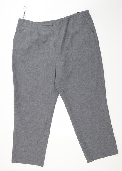 Womens UK Size 22 BM Regular Fit  Grey Trousers
