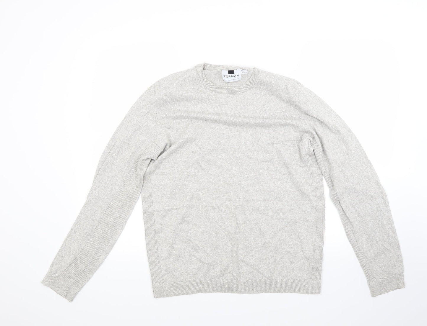 Topman Mens Grey   Pullover Jumper Size M